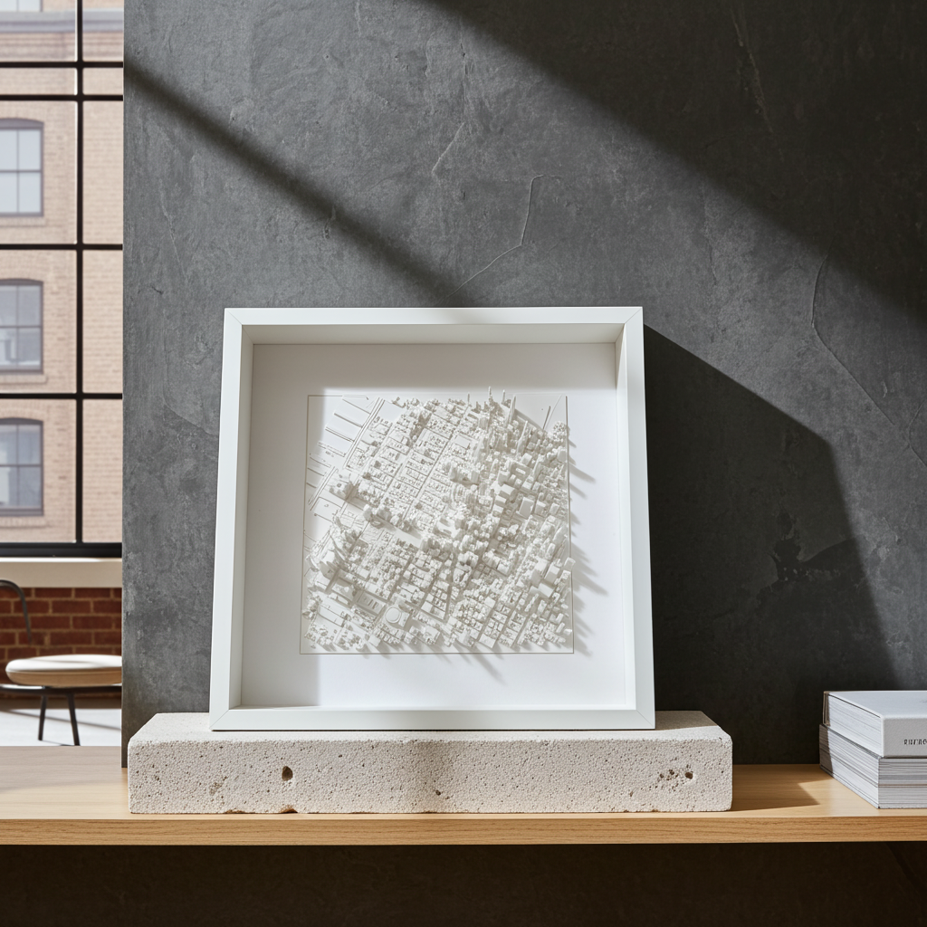 3D City Map of New York - Miniature Wall Art
