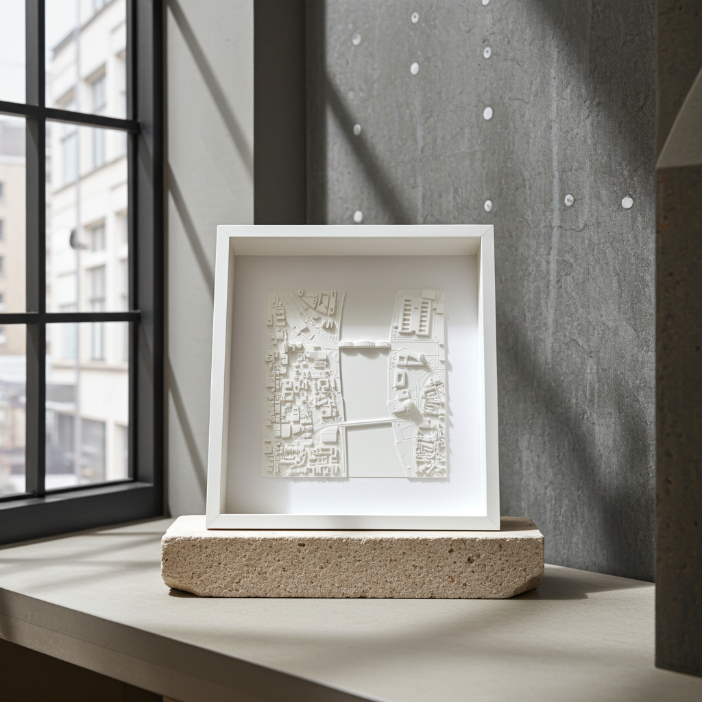 3D City Map of Cologne - Miniature Wall Art